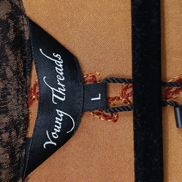 Nwt Young Threads - Western Kimono Shrug Lg - Picture 5 of 9